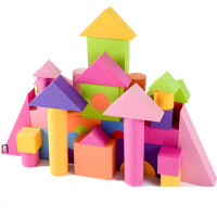 儿童软体海绵积木玩具大号婴儿可啃咬拼装超大幼儿园泡沫砖头 特大号009游乐场幼儿园专用(48块10CM厚度)