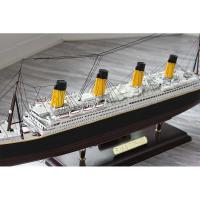 小号手拼装舰船模型泰坦尼克号成人组装船模电动中学生手工课作业 模型+胶水+油漆5瓶