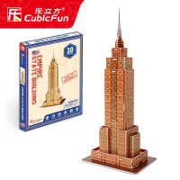 乐立方3d立体模型迷你建筑智力开发男孩儿童拼图玩具女3-6岁4 帝国大厦