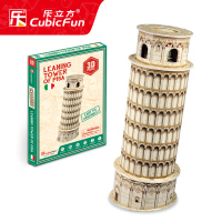 乐立方3d立体模型迷你建筑智力开发男孩儿童拼图玩具女3-6岁4 比萨斜塔