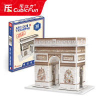 乐立方3d立体模型迷你建筑智力开发男孩儿童拼图玩具女3-6岁4 法国凯旋门