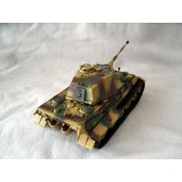 小号手手工拼装军事模型 仿真1/72 二战德国虎式虎王坦克世界模型 模型+胶水+工具套