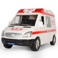 儿童警车模型美国110合金大号车模宝宝小汽车120救护车男孩玩具车 救护车(送1把螺丝刀+4节充电电池+充电器)