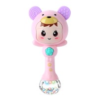 手摇铃婴儿6-12九四五个月大的幼儿宝宝玩具3男女孩半岁0-1岁 糖果粉