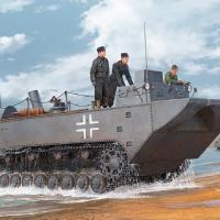 小号手拼装军事模型1/35德国LWS/II水陆两栖牵引运输车原型82461 模型+胶水