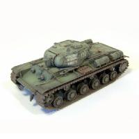 小号手拼装军事模型 1/35 苏联KV8S重型坦克 01572 模型+胶水