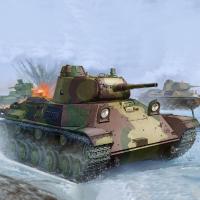 618特价款 小号手拼装军事模型1/35芬兰T50坦克83828 模型+胶水