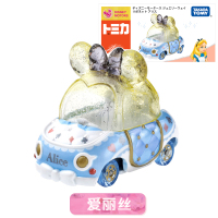 TOMY多美卡宝石之路迪士尼合金车南瓜车白雪公主首饰盒女孩玩具 爱丽丝595168