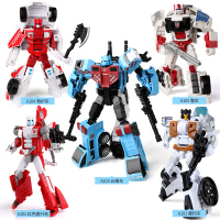 孩之星混天豹大无畏变形玩具金刚5守护神合体汽车机器人模型男孩 守护神原色5盒装广东仓库发货