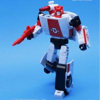 变形玩具金刚MFT MS-05侧击汽车人横炮MS07紅色警报兰博基尼车模 红色警戒