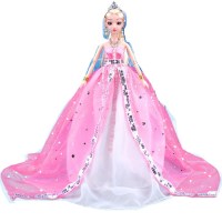 巴比娃娃套装超大礼盒别墅城堡叶罗丽仙子卧室房子女孩公主夜萝莉 荷花古装 12关节娃娃 樱公主