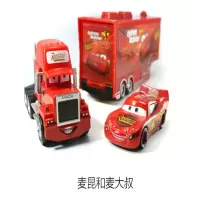 赛车总动员 小汽车 散装闪电麦昆板牙合金玩具小汽车模型 桔红色鼻涕虫