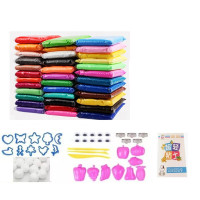 超轻粘土200克24色/36色套装彩泥太空泥橡皮泥200g纸黏土 36色200克/包送模具
