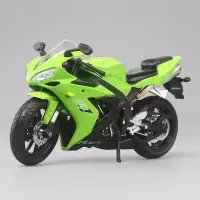 R1宝马川崎仿真1:12拼装合金摩托赛车机车模型男孩玩具摆件 宝马(金色)含底架