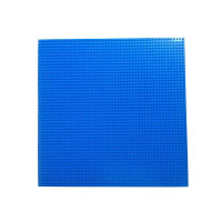 兼容乐高底板积木大底板小颗粒超大号地板底座底版幼儿园积木墙壁 蓝色(40*40cm)