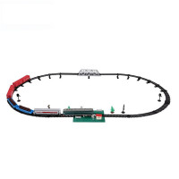 儿童电动火车轨道玩具 中国东风4B内燃机车仿真列车模型轨道套装 早教拼搭玩具 货运豪华套装 充电套装(含3节充电电池)