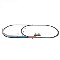 儿童电动火车轨道玩具 中国东风4B内燃机车仿真列车模型轨道套装 早教拼搭玩具 货运经济套装 充电套装(含3节充电电池)