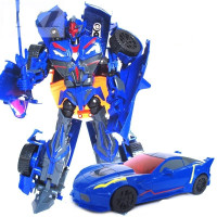 佳奇机变英盟合金版变形模型跑车机器人手动变形男孩玩具 6106夜驰风(法拉利)