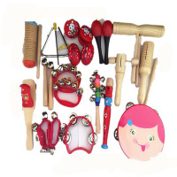 奥尔夫儿童打击乐器玩具 幼儿园小学生16件打击套装组合教具 女孩16件套