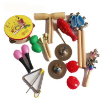 奥尔夫儿童打击乐器玩具 幼儿园小学生16件打击套装组合教具 音乐鼓12件套