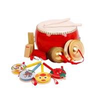 5 6 7 8 9 10寸牛皮大鼓堂鼓玩具鼓儿童鼓幼儿园小鼓打击乐器 5寸牛皮鼓15*12cm