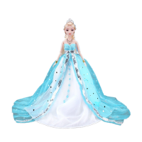 中国古装芭芘比换装娃娃套装大礼盒民族古代仙女公主衣服饰裙子包 冰公主 12关节娃娃+8大礼品 冰公主