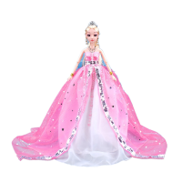 中国古装芭芘比换装娃娃套装大礼盒民族古代仙女公主衣服饰裙子包 冰公主 12关节娃娃+8大礼品 樱公主