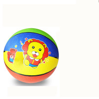 儿童篮球球玩具球小皮球拍拍球幼儿园户外运动球类玩具排球3-5-7 5号狮子