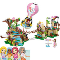 兼容乐高女孩海岛沙滩系列拼装积木 好朋友公主城堡拼装玩具 密林探险(648片)
