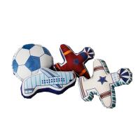 可爱抱枕儿童毛绒玩具沙发汽车靠枕鳄鱼大象消防车战斗机 鳄鱼立体款 抱枕 32*48cm左右 火箭立体款抱枕