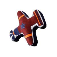 可爱抱枕儿童毛绒玩具沙发汽车靠枕鳄鱼大象消防车战斗机 鳄鱼立体款 抱枕 32*48cm左右 救援机立体款抱枕