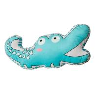 可爱抱枕儿童毛绒玩具沙发汽车靠枕鳄鱼大象消防车战斗机 鳄鱼立体款 抱枕 32*48cm左右 羊驼立体款抱枕