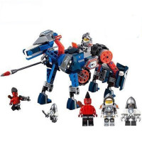 兼容乐高未来骑士团幻影忍者机甲克雷的圣剑合体战车拼装积木玩具 兰斯的变形神驹