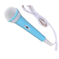 适用名校堂早教机R5 R7 G5 A9无线话筒7寸视频故事机无线麦克风 名校堂有线话筒-蓝色