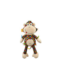 婴儿玩具0-1岁宝宝推车挂件 风铃床挂床铃 摇铃 毛绒艺布玩具 sozzy拉铃猴子(带音乐)