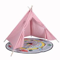 儿童帐篷游戏屋室内小帐篷印第安帐篷公主房帐篷宝宝过家家帐篷 1.8米单色 仅帐篷不含地垫 1.8米单色粉