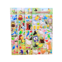 动物猫狗狗恐龙小猪立体3D泡泡贴纸儿童早教手工贴纸幼儿园奖励贴 4号