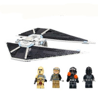 兼容星球大战积木千年隼军事人偶机器人男孩拼装玩具7-12 打击钛战机048