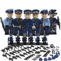 兼容乐高军事小人警察士兵战狼人仔拼装积木玩具积木 空军6款