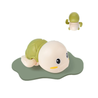 洗澡玩具下雨云朵小鸭子喷水蛋宝宝戏水儿童浴室洒水花洒 小企鹅喷水云雨 标配 绿乌龟(脑部颜色随机)