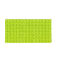 积木底板兼容乐高大颗粒地板墙壁幼儿园墙面拼装底版桌大号底盘 果绿51×26CM(圆角)