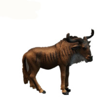 实心仿真动物模型野生动物玩具套装大象狮子老虎犀牛斑马 角马