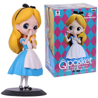 正版万代Qposket冰雪奇缘2艾莎安娜白雪公主人偶贝尔公仔手办模型 爱丽丝354706