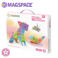 magspace摩可立磁力片儿童玩具软胶马卡龙男女孩磁铁性积木