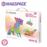 magspace摩可立磁力片儿童玩具软胶马卡龙男女孩磁铁性积木