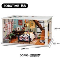 若态IFree未央阁楼物语创意拼装diy小屋手工制作房子模型玩具 DGF02佳期如梦[送8件工具]~发普通快递
