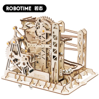 若态轨道球传动模型手工拼装创意生日木质立体拼图玩具 LG503云梯+送制作工具+顺丰