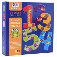 儿童玩具幼儿数字字母启蒙拼图2-3-6岁木质奇趣亲子互动拼图 木质拼图-奇趣数字