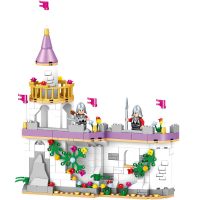 哲高樂高积木女孩子系列梦境仙城温莎公主城堡拼装玩具6-14岁 1102哈尼克卫左城墙(268片)