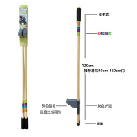 MYGY幼儿园木质儿童踩高跷感统训练器材体育户外运动木制玩具 银灰【彩虹图案】护壳款